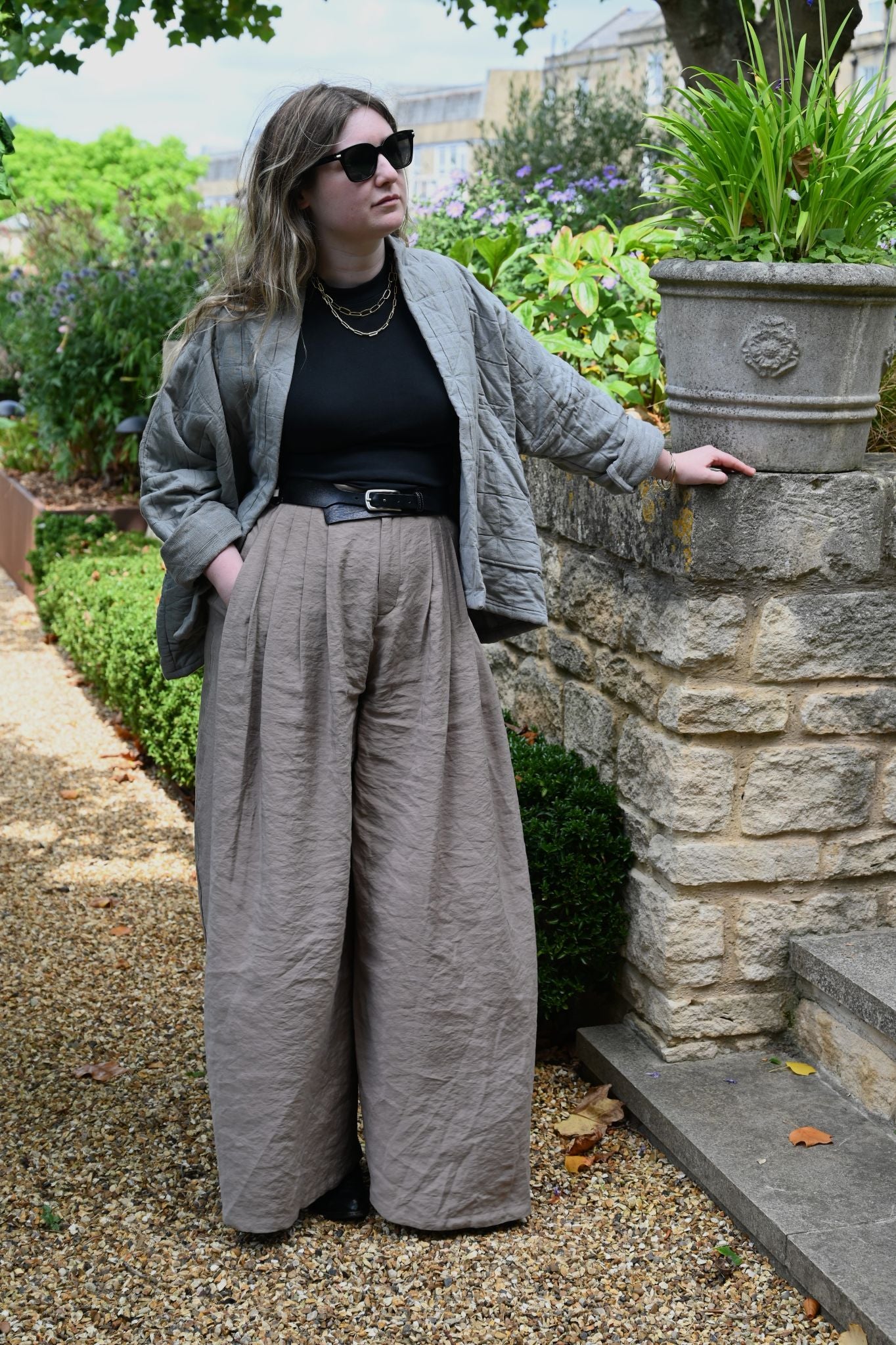 The Sage Grey Natalie Quilted Jacket