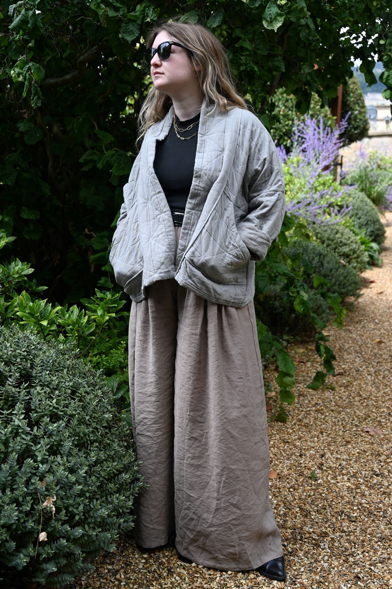 The Sage Grey Natalie Quilted Jacket