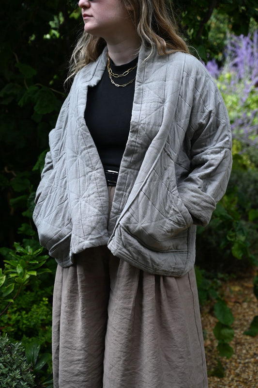 The Sage Grey Natalie Quilted Jacket