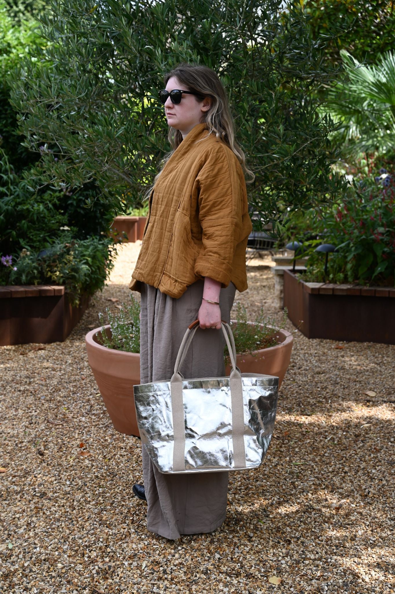 Petit sac fourre-tout Uashmama - Argent 