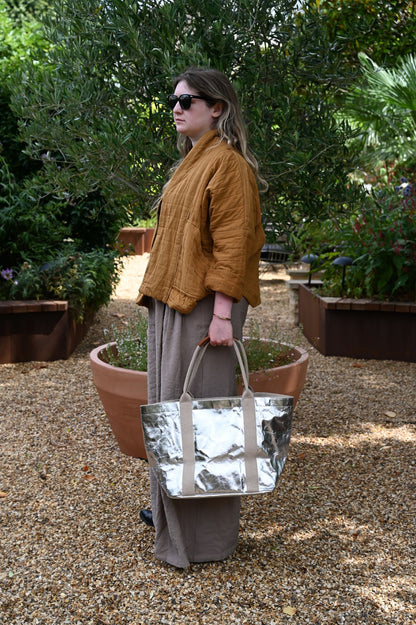 Petit sac fourre-tout Uashmama - Argent 