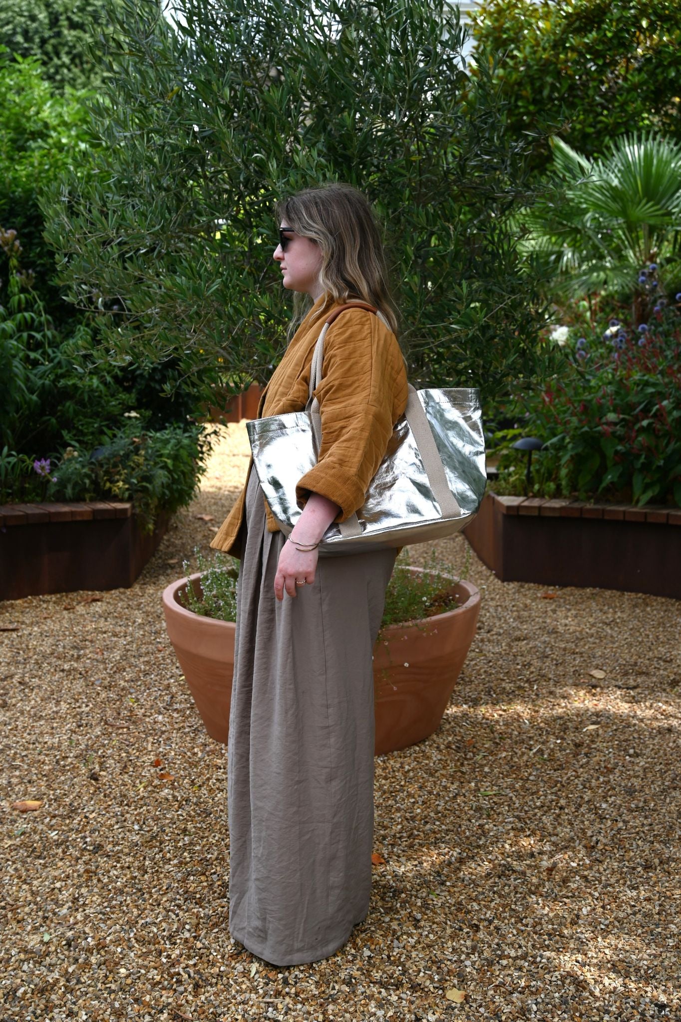 Petit sac fourre-tout Uashmama - Argent 