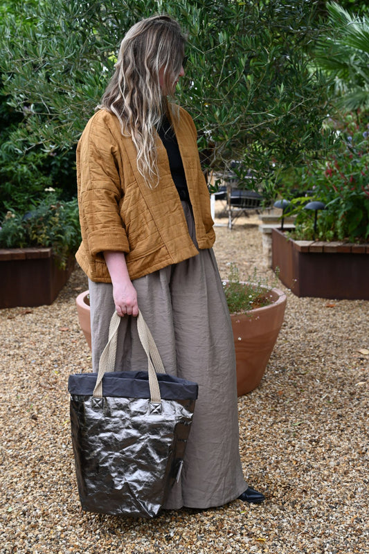 Sac de transport Uashmama Gunmetal à deux sangles 