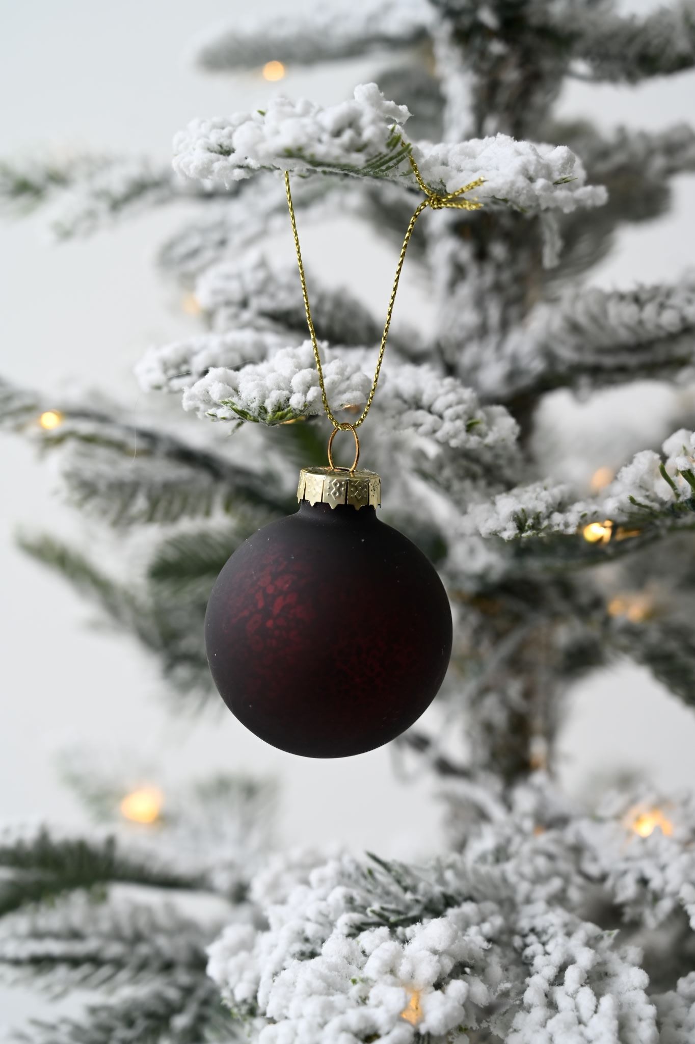 Boules de Noël rondes et lisses en verre coloré
