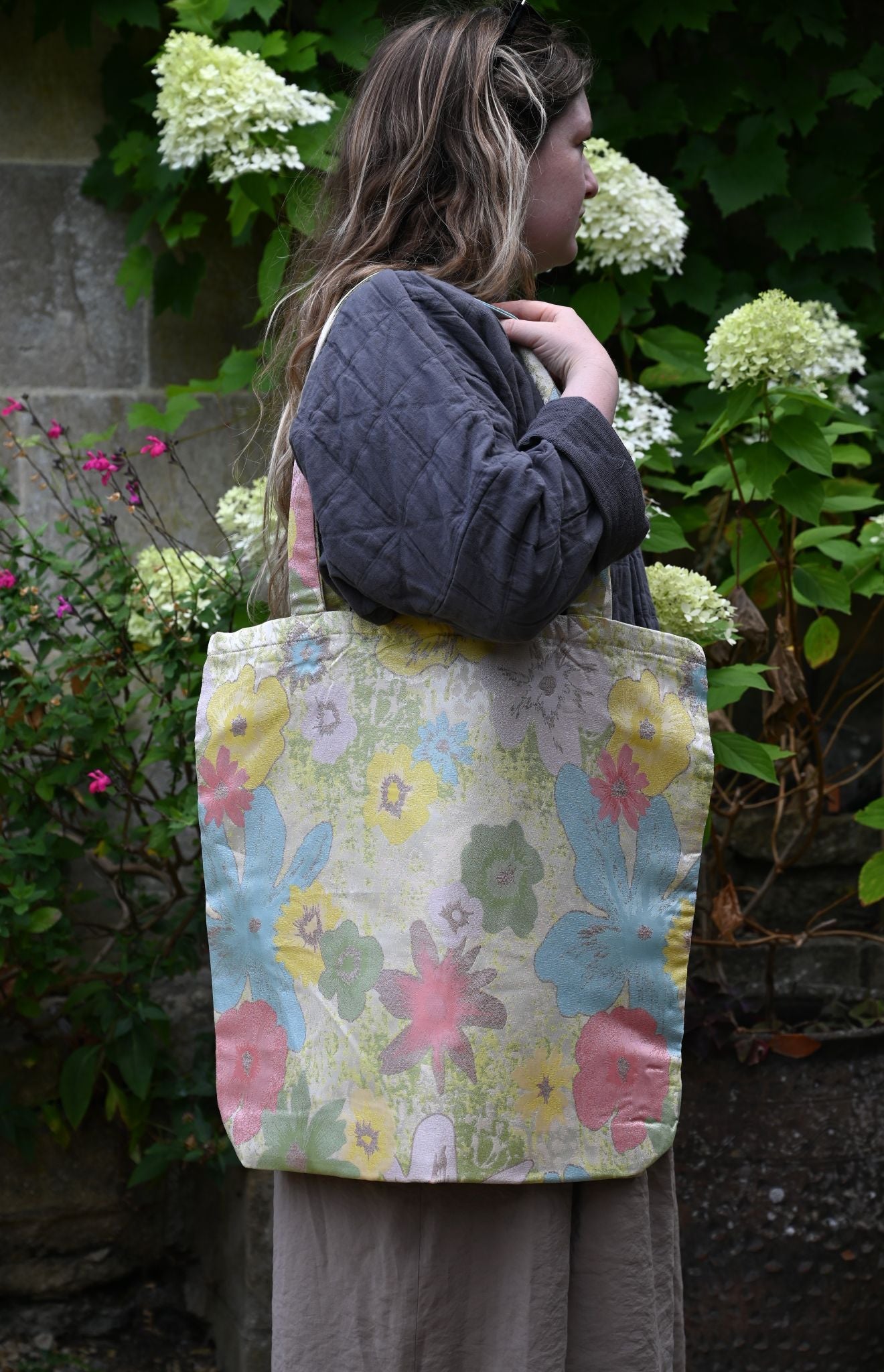 Vintage Floral Tote Bag
