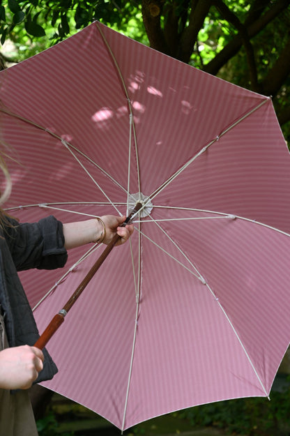 The Gentleman Pink Striped Rain Umbrella