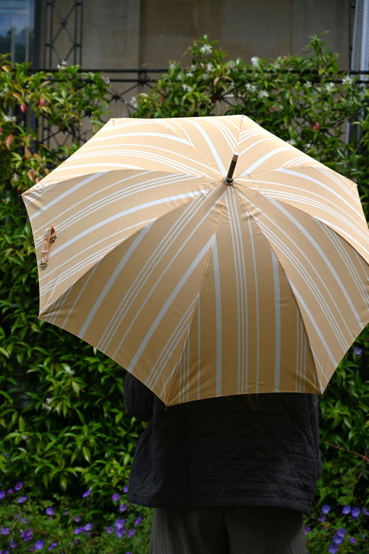 Rain Umbrella - Vintage Yellow Stripe