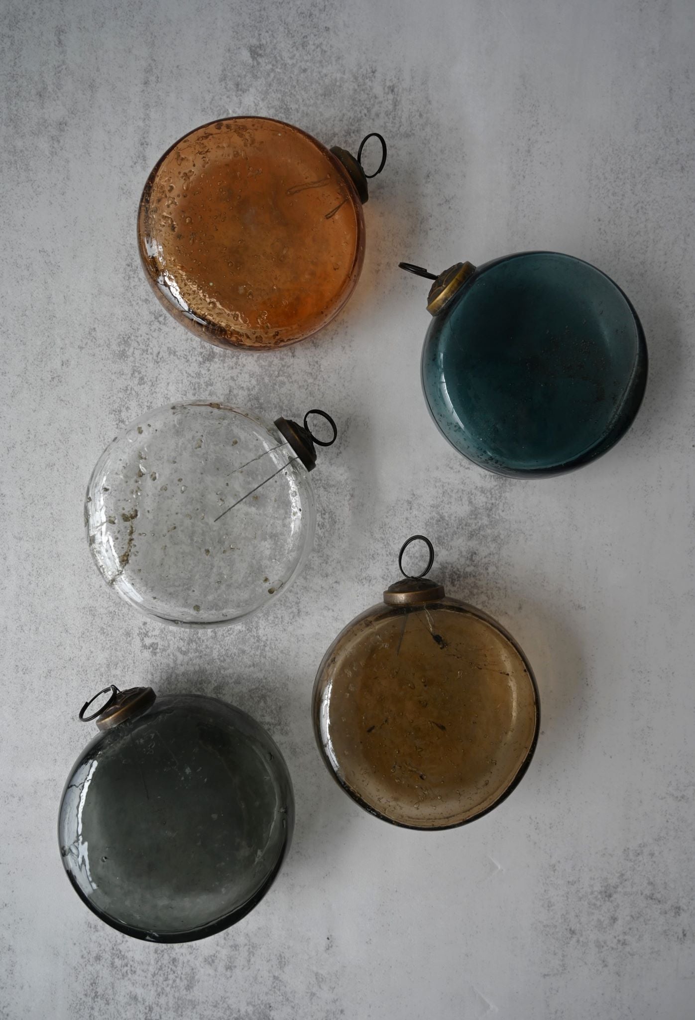Round Glass Circular Baubles