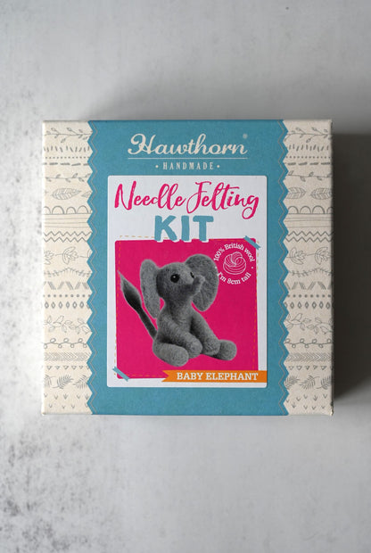 Baby Elephant Mini Felting Kit