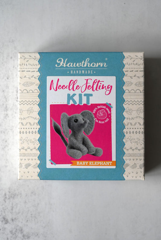 Baby Elephant Mini Felting Kit