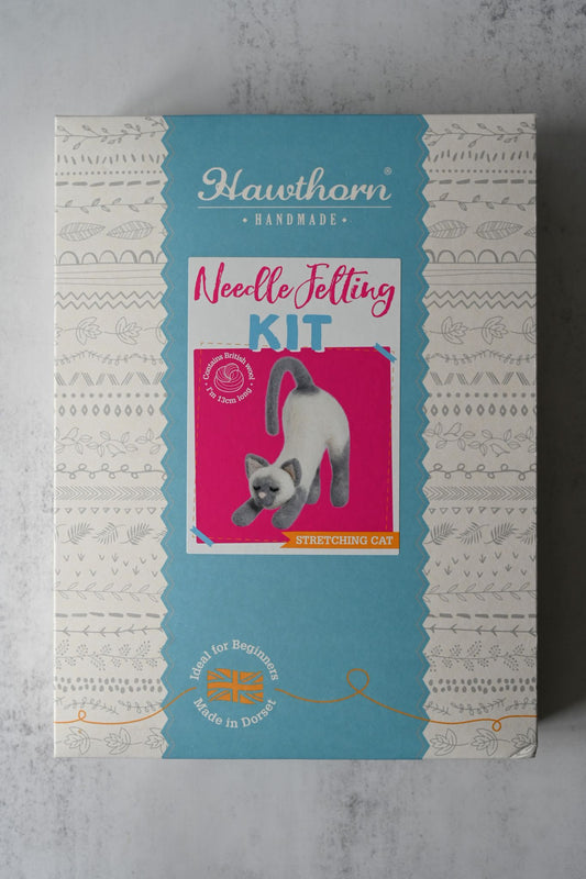 Stretching Cat Needle Felting Kit