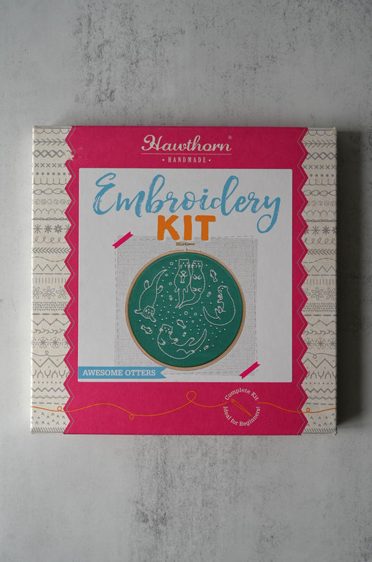 Otters Embroidery Kit