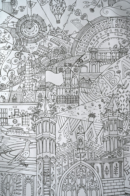 Giant Colouring Poster of Bath