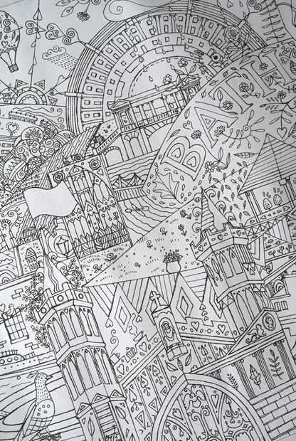 Giant Colouring Poster of Bath