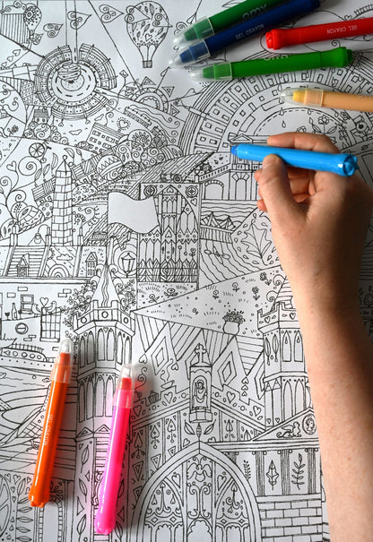 Giant Colouring Poster of Bath