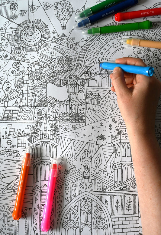 Giant Colouring Poster of Bath