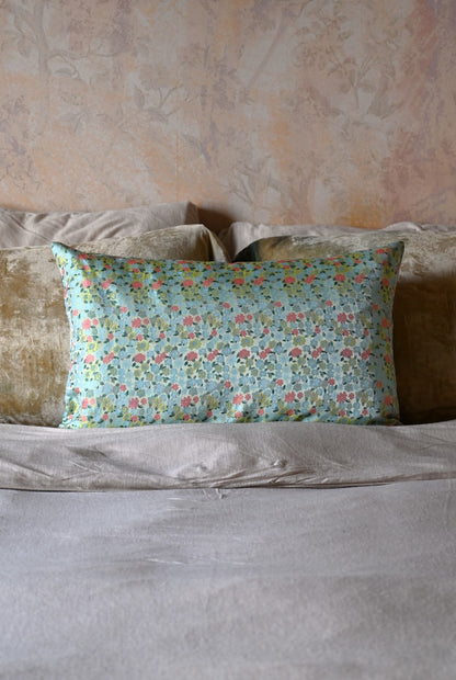Green and Blue Ditsy Floral Cushion Collection