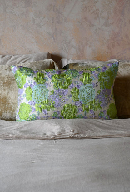 Green and Purple Peony Cushion Collection