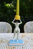 Female Acrobat Ceramic Candle Holder