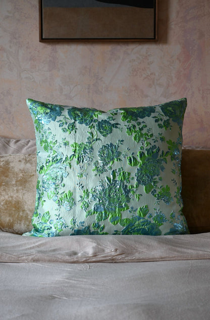 Blue and Green Peony Cushion Collection