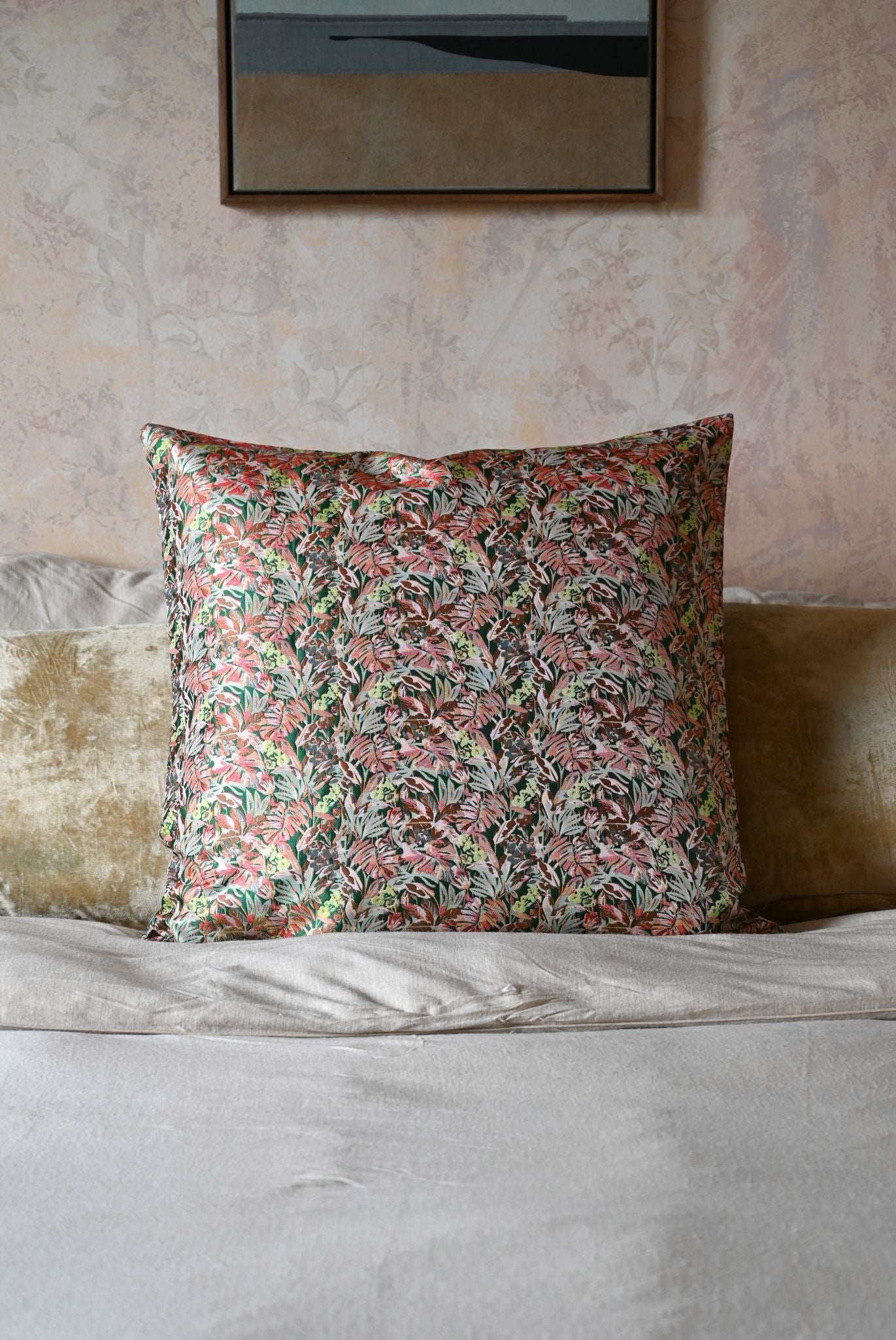 Green and Pink Tropical Cushion Collection