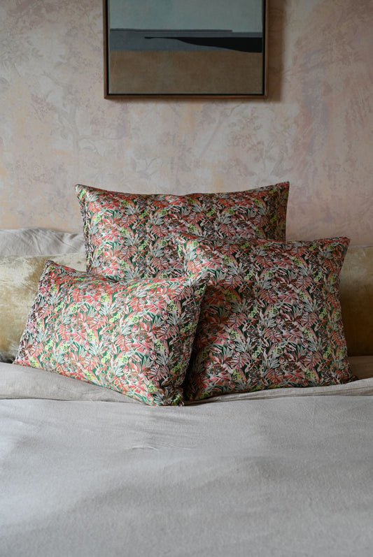 Green and Pink Tropical Cushion Collection