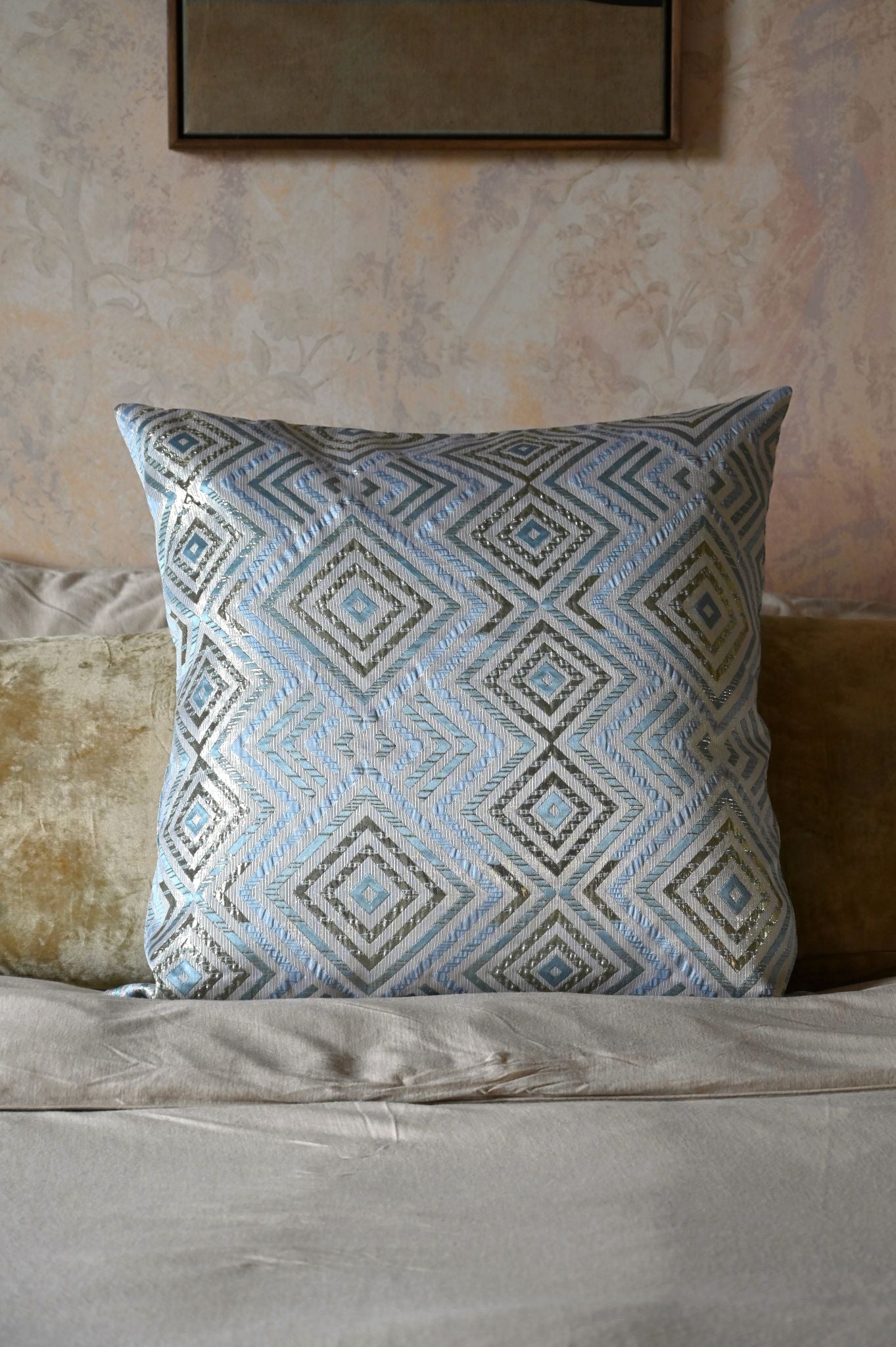 Blue Diamond Cushion Collection