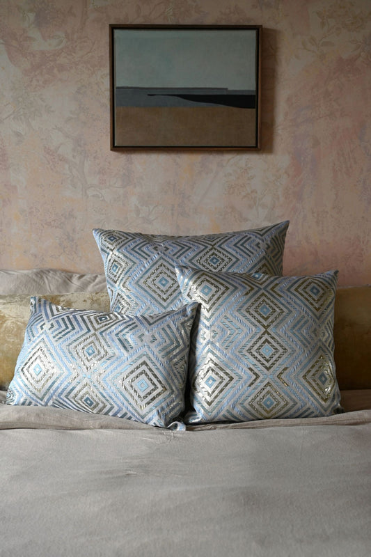 Blue Diamond Cushion Collection
