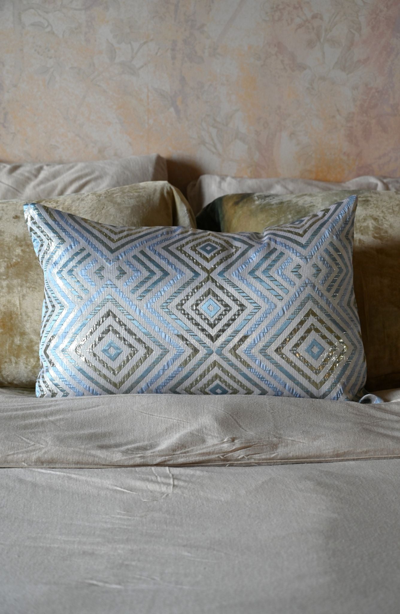 Blue Diamond Cushion Collection