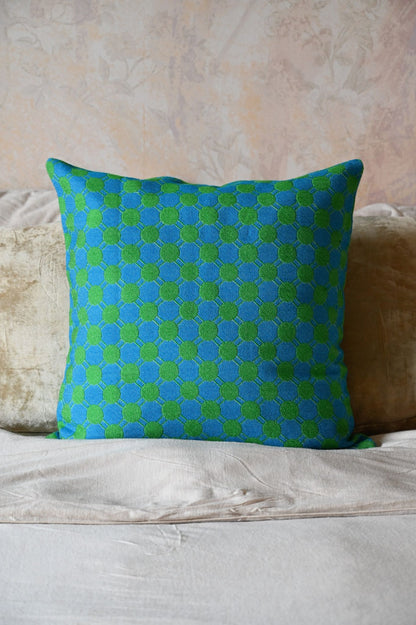 Blue and Green Matsumoto Dot Cushion Collection