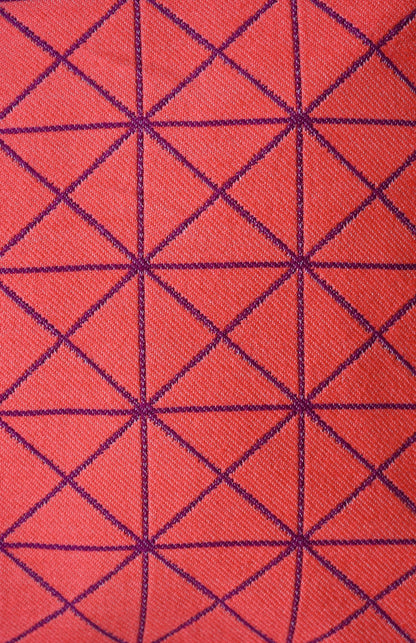 Electric Pink Geometric Triangle Cushion Collection
