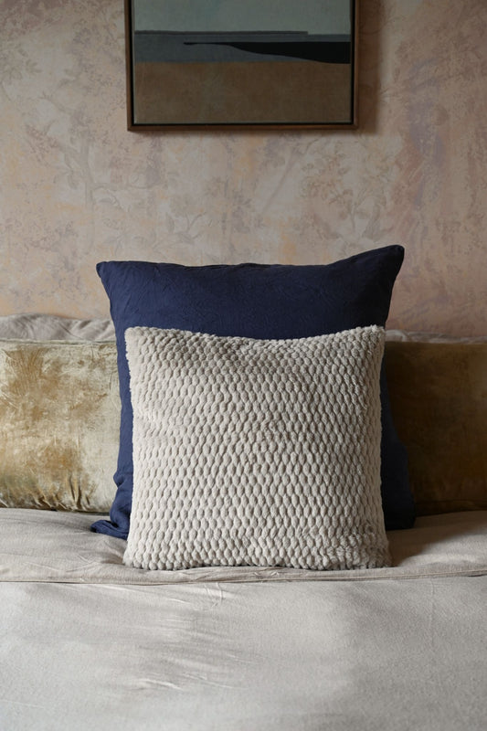 Georgia Taupe Fur Cushion and Throw Collection