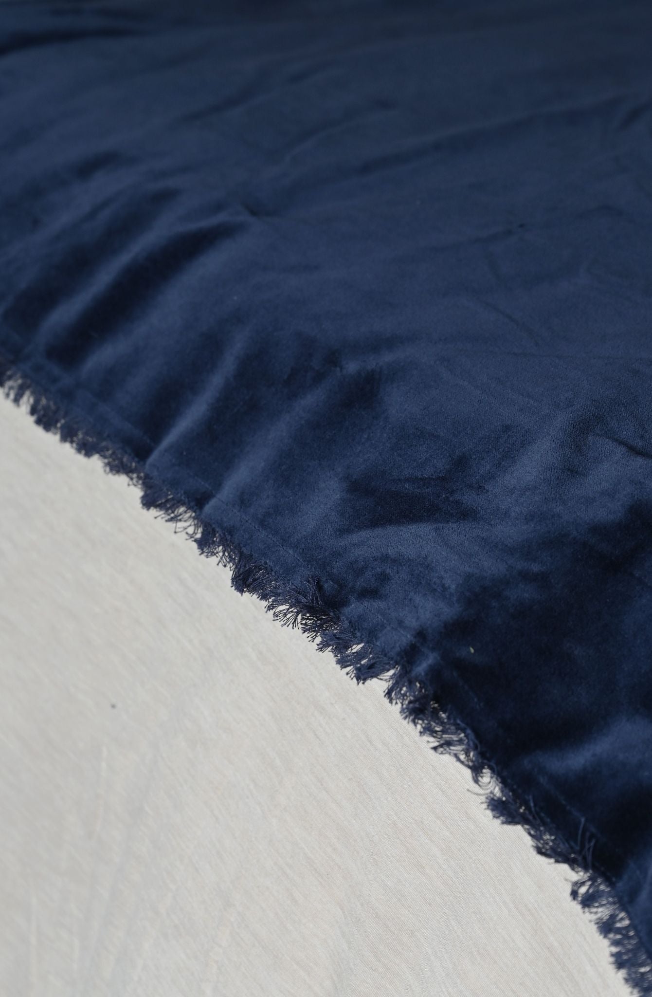 Navy Fringed Velvet Collection