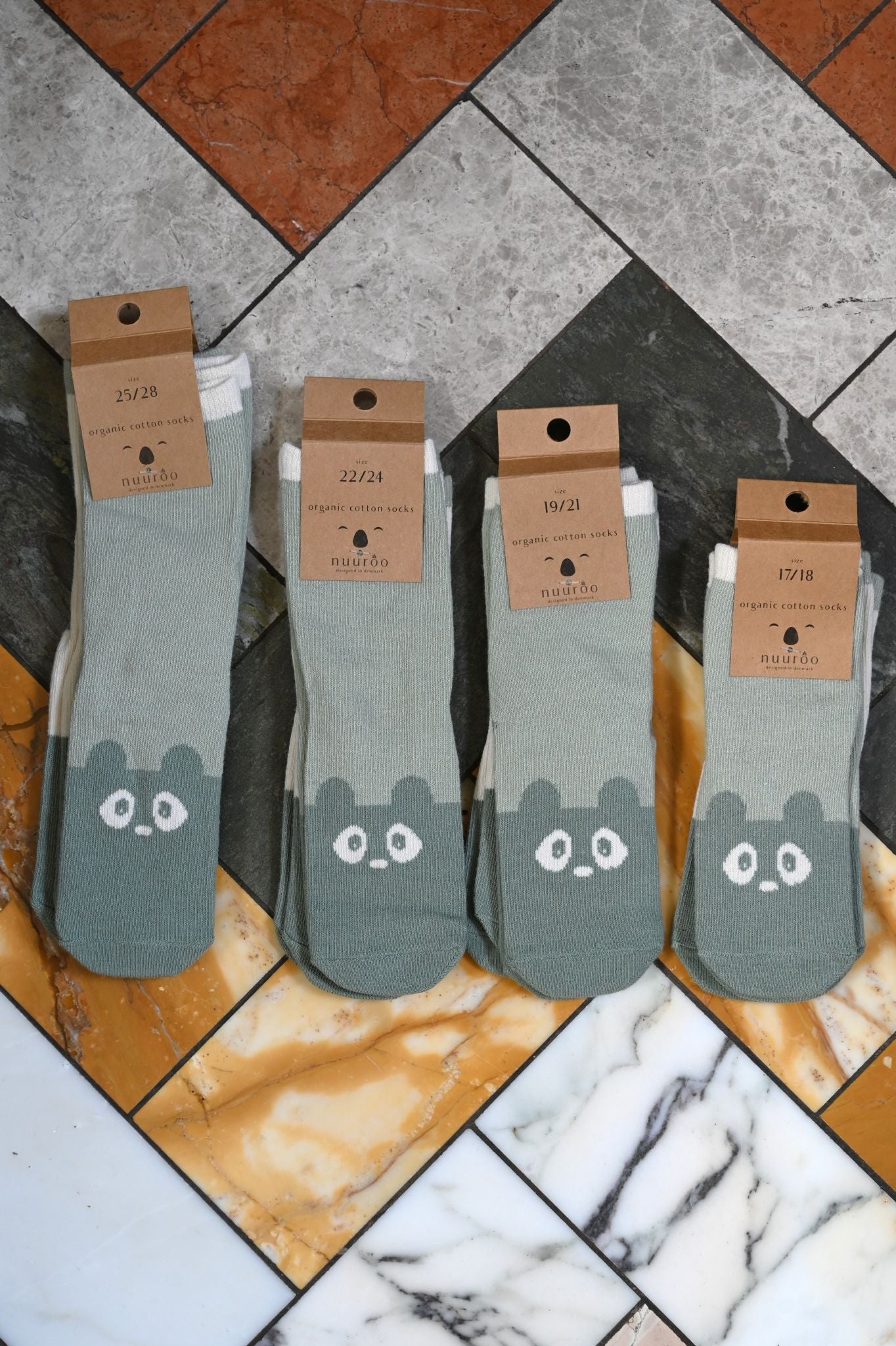 Light Green/Green 2-Pack Animal Socks
