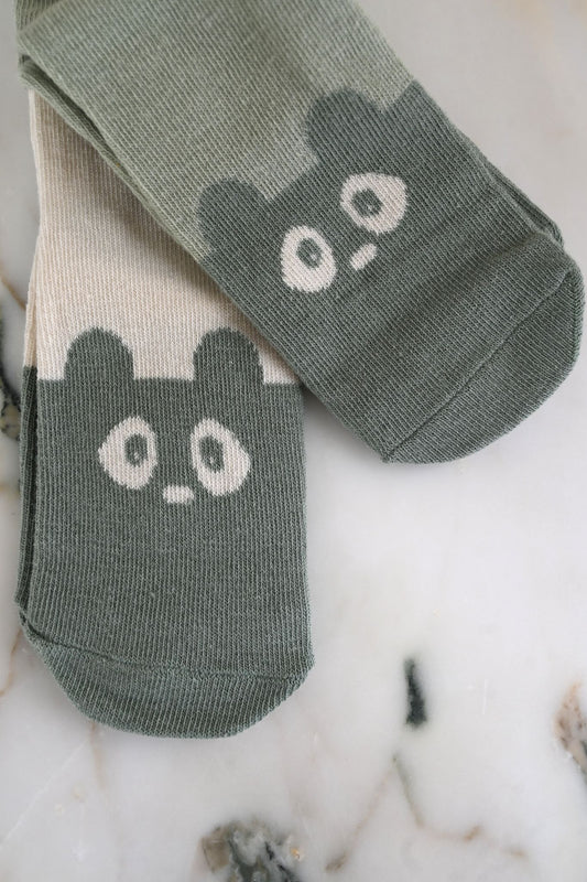 Light Green/Green 2-Pack Animal Socks