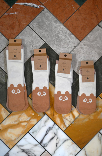 Light Brown/Sand 2-Pack Animal Socks