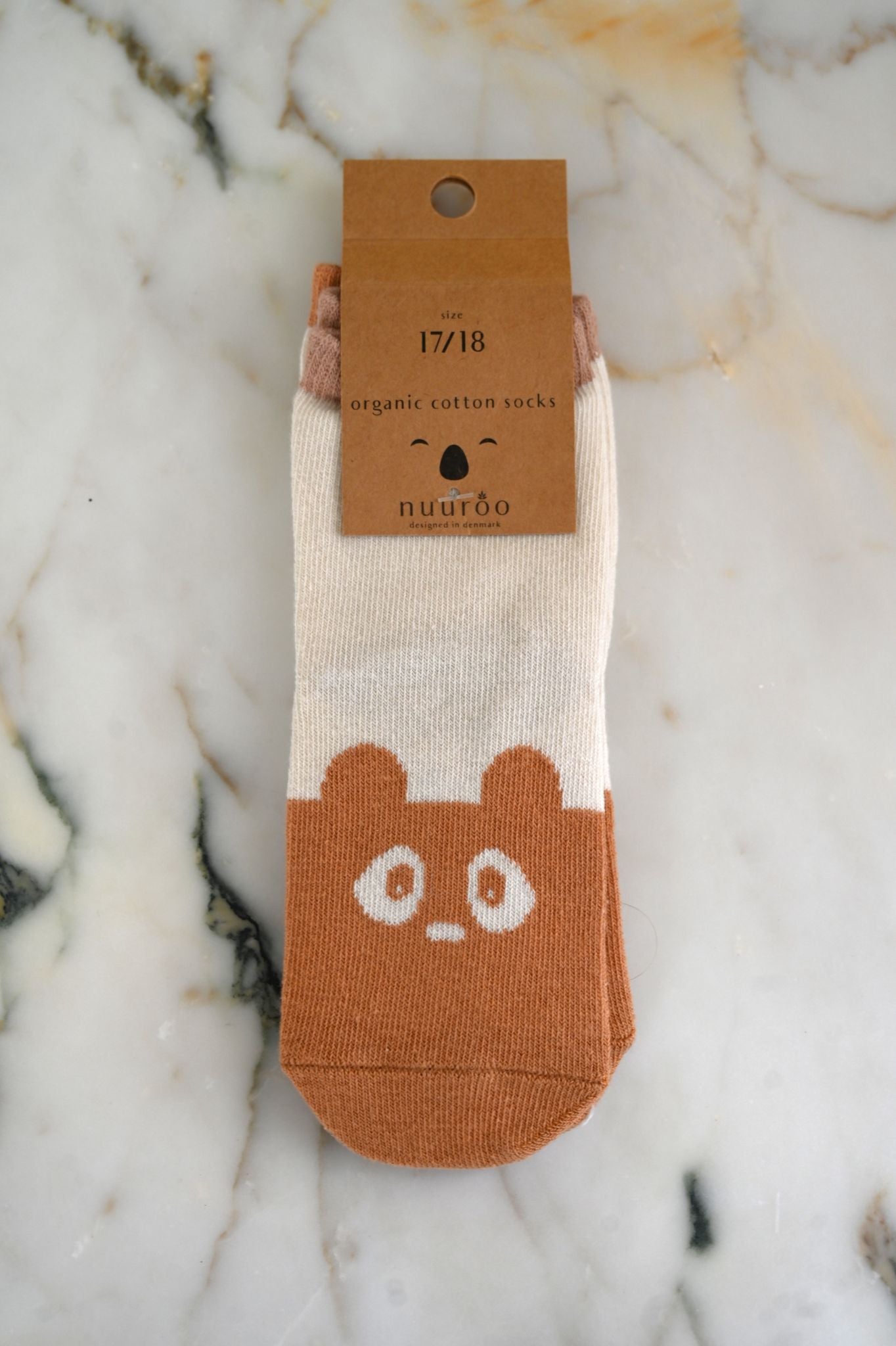 Light Brown/Sand 2-Pack Animal Socks