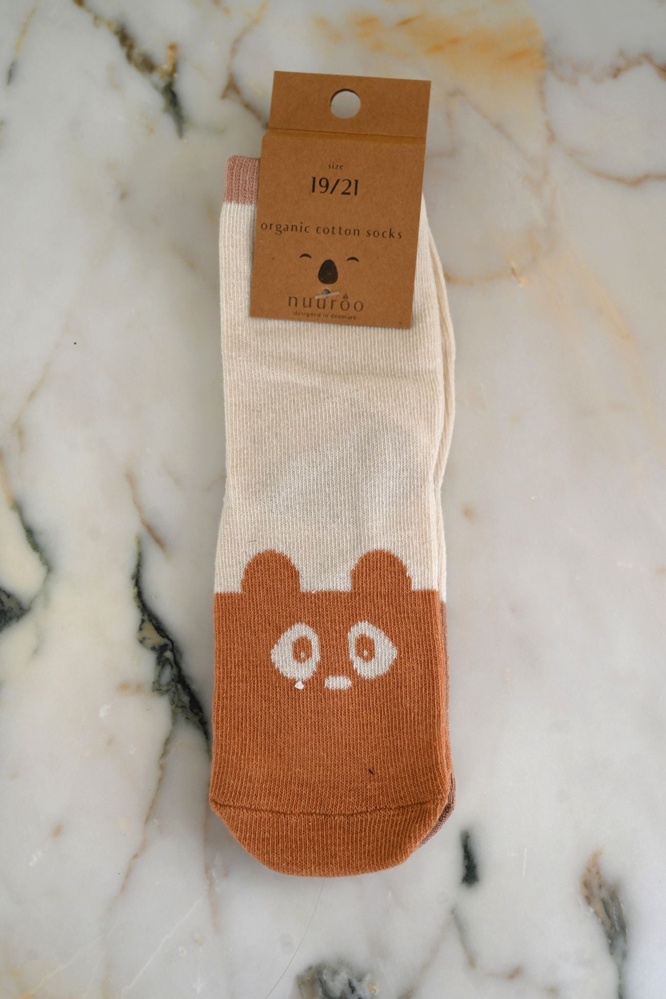 Light Brown/Sand 2-Pack Animal Socks