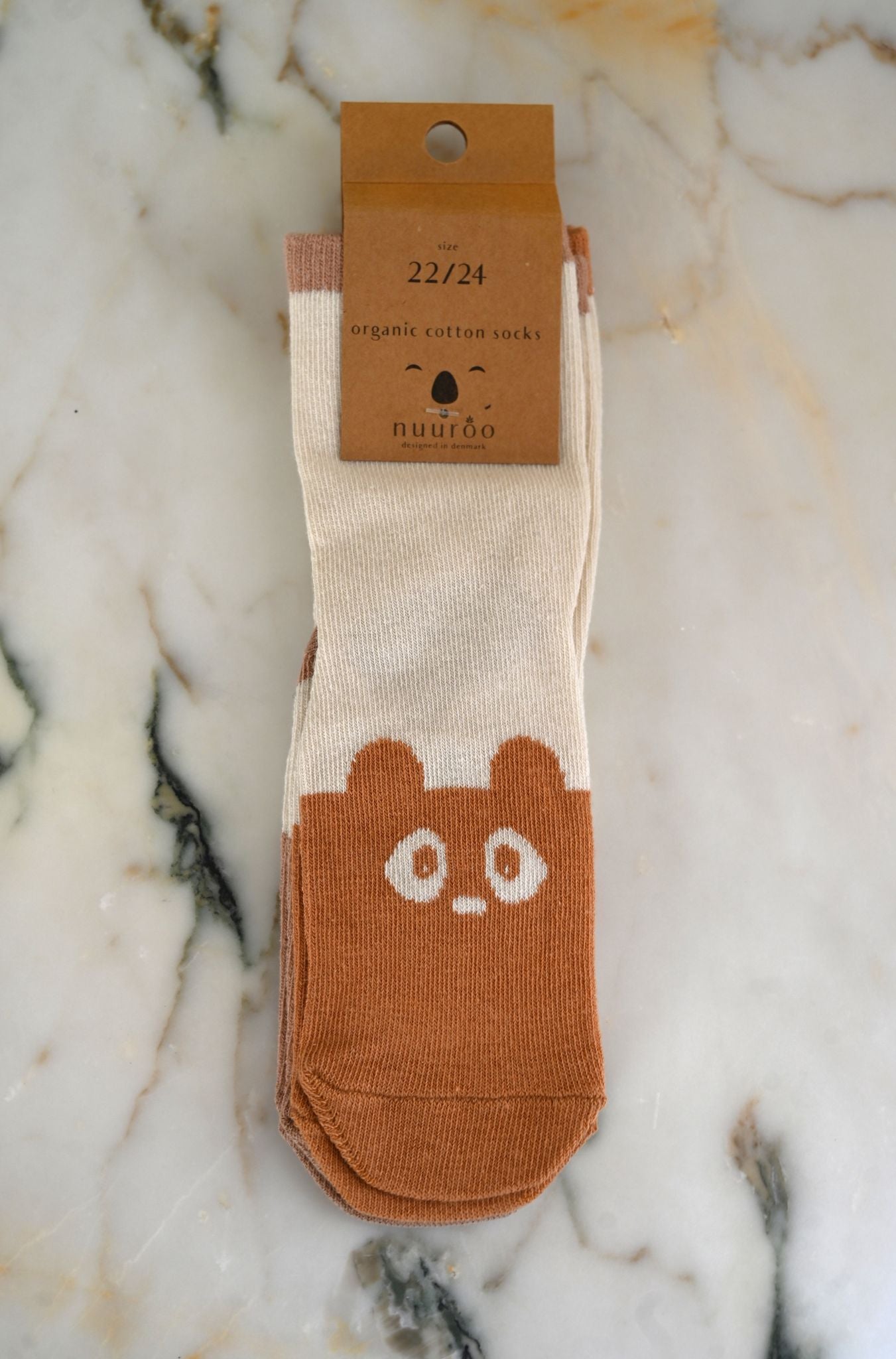 Light Brown/Sand 2-Pack Animal Socks