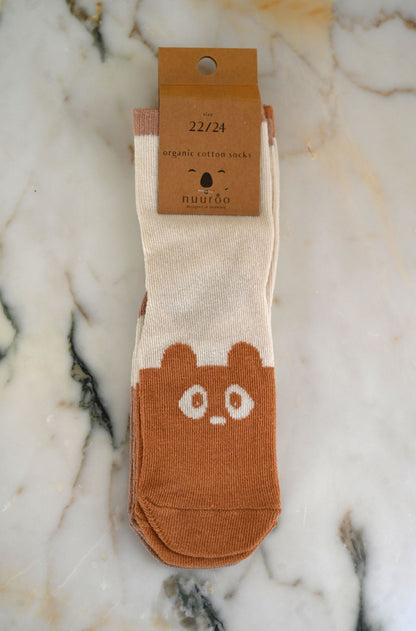 Light Brown/Sand 2-Pack Animal Socks