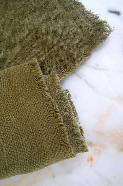 Fringed Cotton Napkins