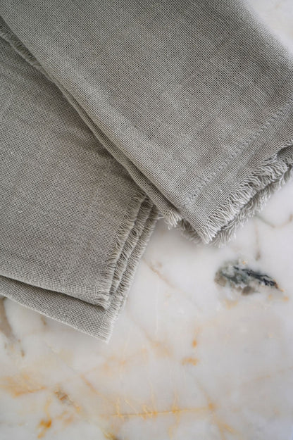Fringed Cotton Napkins