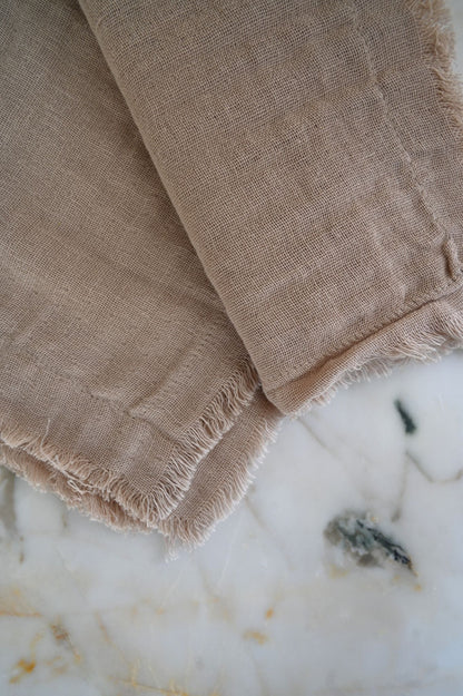 Fringed Cotton Napkins