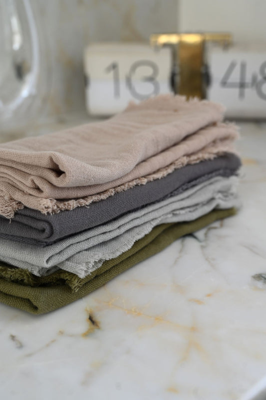 Fringed Cotton Napkins
