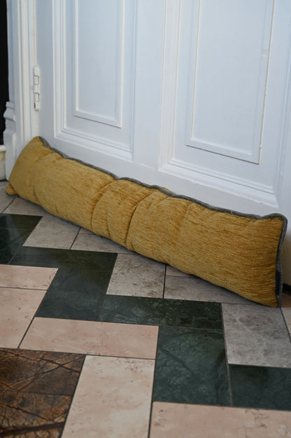 Mustard Yellow Chenille Draught Excluder