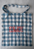 Enjoy Gingham Tote Bag