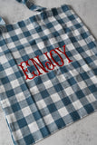 Enjoy Gingham Tote Bag