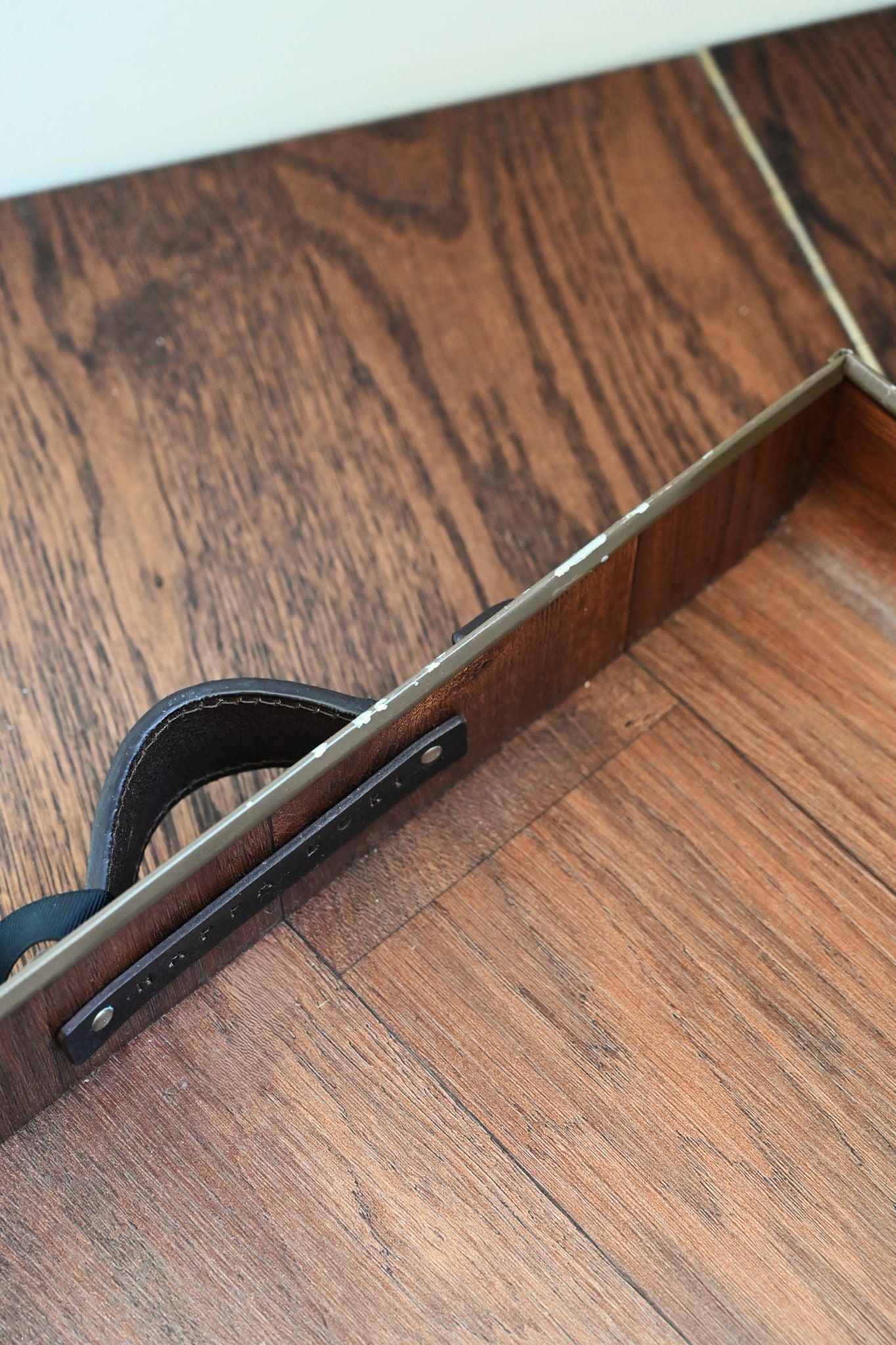 Large Chocolate Brown Coated Serving Tray