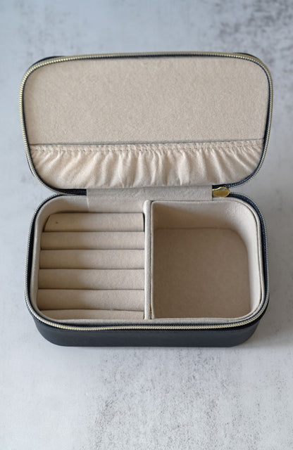 Small Navy Jewellery Case