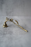 Floral Branch Brass Candle Snuffer